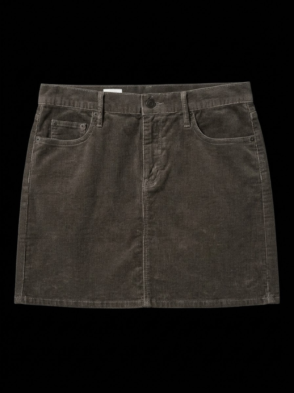 Gap 1969 Gray Corduroy Mini Skirt Size 10